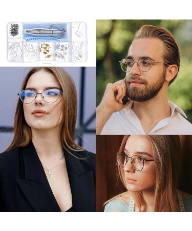 Telooco Glasses Repair Tool Set - Silicone Nose Pads Small Screws Tweezers & Cleaning Cloth - Nasal Cushion Repair Kit - Buy Online on GoSupps.com