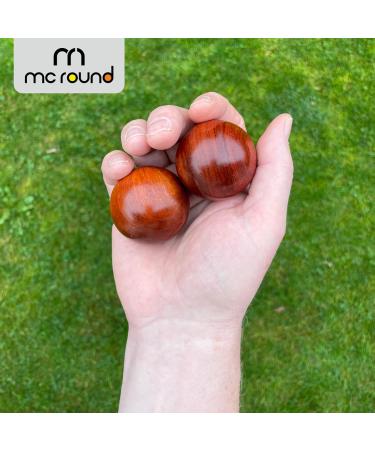 Noble Maidu Wooden Ball 45mm - Qi Gong Hand Therapy Ball for Relaxation & Wellness | International Shipping - Buy Online on GoSupps.com
