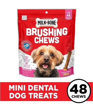 Milk-Bone Original Brushing Chews 48 Mini Dental Dog Treats - Daily Oral Care for Dogs - Buy Online on GoSupps.com