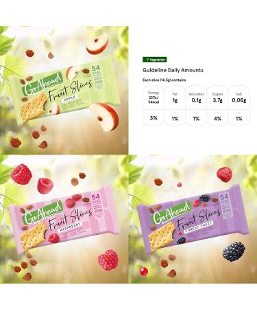 Crispy Fruit Bars Bundle with 2 x Go Ahead Apple Crispy Fruit Slices 2 x Go Ahead Fruit Slices Raspberry and 2 x Go Ahead Fruit Crispy Slices | 24 Go Ahead Bars - Buy Online on GoSupps.com