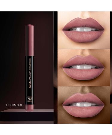 Faces Canada Ultime Pro HD Intense Matte Lips + Primer - Lights Out 24 Long-Lasting Matte Lipstick 1.4g International Shipping Available - Buy Online on GoSupps.com