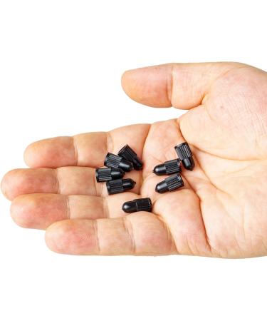8 Pack Black Plastic Valve Caps for Bicycle Tires - Compatible with Dunlop & Presta Valves | Durable Tire Valve Covers - Buy Online on GoSupps.com