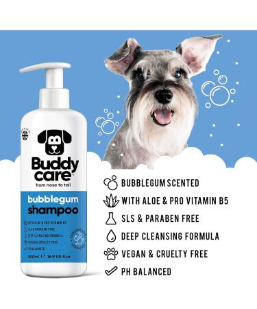 Buy BuddyCare Chewing Gum Dog Shampoo - Deep Cleaning Aloe Vera & B5 Sweet Fragrance | 500ml x3 - Best International Shipping - Buy Online on GoSupps.com