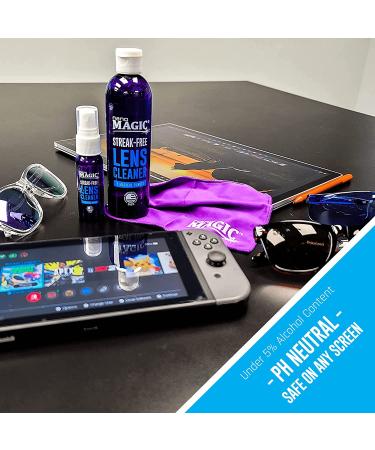 NANO MAGIC Cleaner Spray Kit - 2 Microfiber Cleaning Cloth  1oz Spray & 6oz Refill  Eyeglasses Cleaner  DSLR Cleaning Kit  Lens Cleaners for Camera  Face Shields  Sunglasses & Goggles - 7oz Value Pack - Buy Online on GoSupps.com
