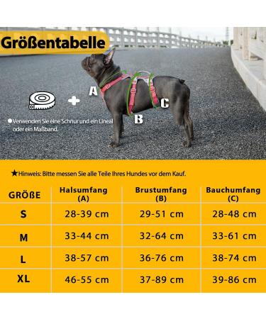 Huntboo Non-Slip Dog Harness & Safety Dishes | Escape Proof Reflective & Durable Adjustable Vest for Medium Dogs (Red M) - Buy Online on GoSupps.com