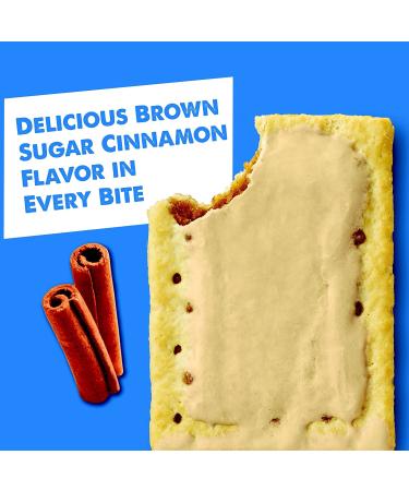 Pop-Tarts Frosted Brown Cinnamon Sugar 20.3oz Box (12 Pop-Tarts) - Breakfast Foods & Kids Snacks - Buy Online on GoSupps.com