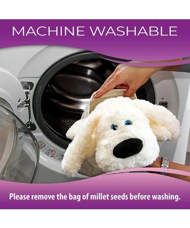 Stuffed Sloth Microwavable Heating Pad for Menstrual Cramps - Dog Cream | Calming Therapy for Adults & Teens - Buy Online on GoSupps.com