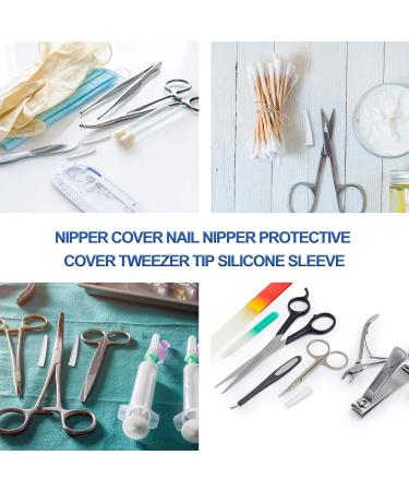 Ultechnovo 100 Silicone Tweezers Covers - Anti-Dust Slipproof Replacement Caps for Nail Tongs & Pliers | Transparent | International Shipping - Buy Online on GoSupps.com