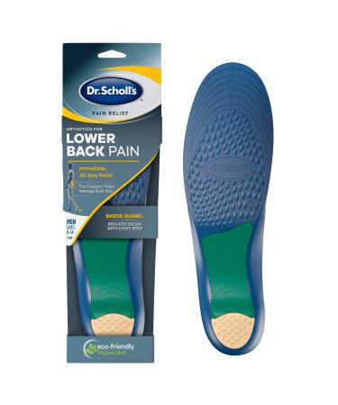 Dr. Scholl's LOWER BACK Pain Relief Orthotics // Clinically Proven Immediate and All-Day Relief of Lower Back Pain (for Men's 8-14, also available for Women's 6-10)