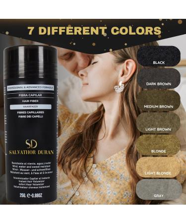 Salvathor Duran Hair Fibres Hair Fibres Hair powder Fibres Thick Fiber Hair Fibre Hair Fiber Hair Fibers Thick Fibre 25g Bottle Completely Conceals Hair Loss (Medium Brown) - Buy Online on GoSupps.com