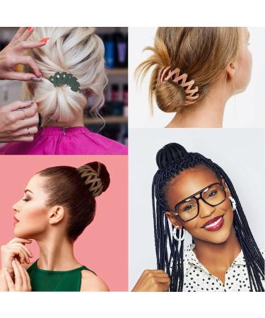 Shop Luvadeyo Vintage Birds Nest Hair Clips 3 Piece Set | Big Hair Grippers & Accessories for Women | Monochrome Coffee Pink Green - Buy Online on GoSupps.com