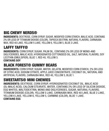 Dracula Delight Halloween Candy Mix - SweeTARTS, Nerds, Black Forest Gummy Bears, Laffy Taffy - 125ct - Buy Online on GoSupps.com