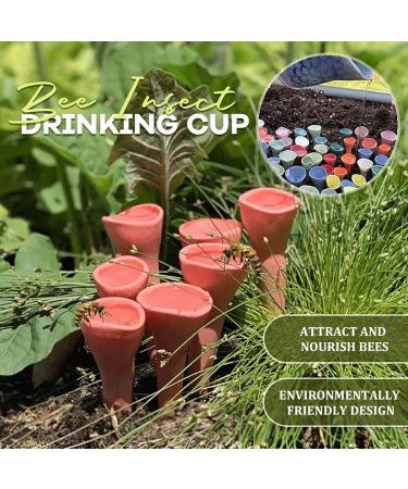 LGZY Bee Insect Drinking Cup Bee Cups Colorful Bee Insect Drinking Cup Thirsty Pollinators Need a Drink Bees Need Safe Places to Drink Bee Cups Collect a Teaspoon of Water White - Buy Online on GoSupps.com