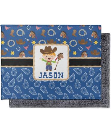 Personalized Blue Western Microfiber Screen Cleaner | Custom Screen Cleaning Cloths - YouCustomizeIt - Buy Online on GoSupps.com