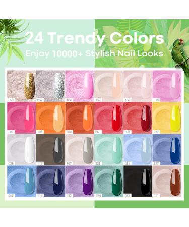 Modelones Acrylic Powder Set 24 Color Princess Charming - Nail Art Powder for French Nails, 3D Flowers, Medium Drying - No Lamp Needed, A9-PRINCESS CHARMING - Buy Online on GoSupps.com