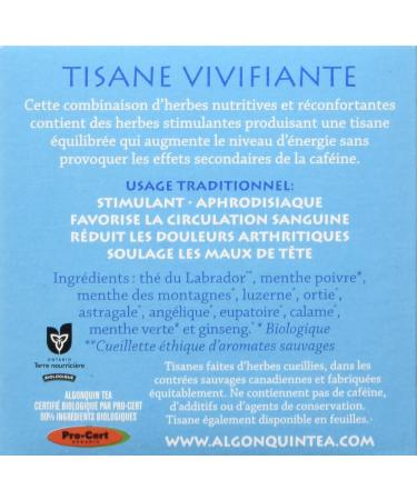 Algonquin Tea Awakening Tea Organic 16 Tea Bags 18g - Buy Online on GoSupps.com