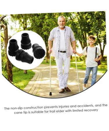 Healeeved Crutch Pads & Hiking Stick Tips - Durable Rubber End Caps for Trekking Poles | Replace Foot Tips for Optimal Stability & Protection - Buy Online on GoSupps.com