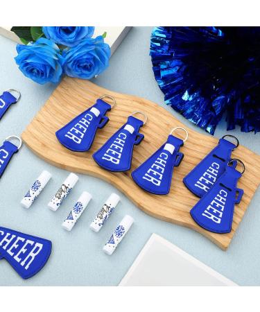 18 Sets Cheerleader Lip Balm & Lipstick Holder Keychains - Blue Red Cheer Favors for Team & Sports Parties - Buy Online on GoSupps.com