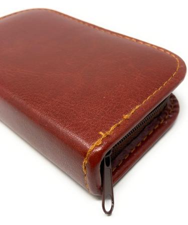 Personalised Male Travel Brown PU Leather Manicure Grooming Gift Set - Engraved Mens Gift - Buy Online on GoSupps.com