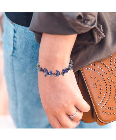 TENDYCOCO stone bracelet bracelets aesthetic bracelets adjustable bracelet natural adjustable rope stone bracelets agate birthday present Miss to weave crystal gravel beaded gravel crystal - Buy Online on GoSupps.com