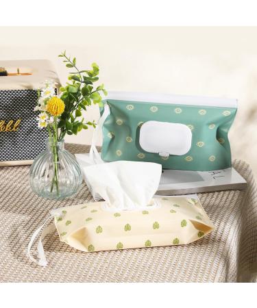 Sannix Wet Wipes Bag for Babies | Reusable Wet Wipe Box - Portable Green Bohemia Design - Buy Online on GoSupps.com