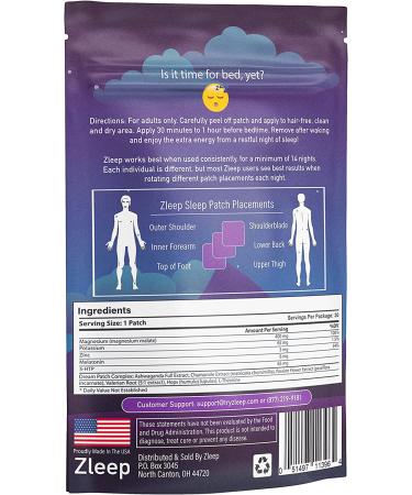 Zleep - Sleep Patches with Dream Complex for Quality Sleep & Energy Boost | 30 Patches - Buy Online on GoSupps.com
