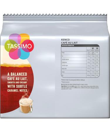 Tassimo Kenco Caf au Lait Coffee Pods x16 (Pack of 5 Total 80 Capsules) Caf Au Lait 16 count (Pack of 5) - Buy Online on GoSupps.com