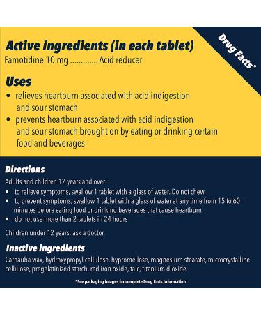 Pepcid AC Original Strength 10mg Famotidine | 90 Ct Heartburn Relief & Prevention - Buy Online on GoSupps.com