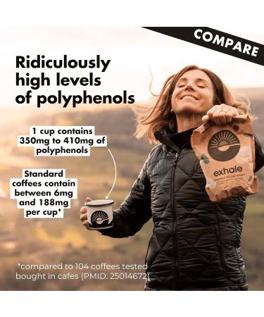 EXHALE Caf moulu fin biologique 450 g - Origine unique et grains 100% Arabica. Pour Moka AeroPress et Drip - Torr faction fonc e - Buy Online on GoSupps.com
