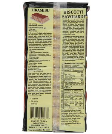 Alessi Lady Fingers Biscotti Savoiardi - 7 oz (2 Pack) - Buy Online on GoSupps.com