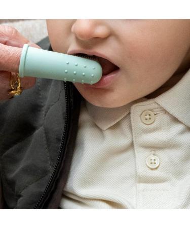 Buy Babyzoco Silicone Finger Toothbrush for Babies | Soothe Gums | 0-2 Years | Unisex | Green - Buy Online on GoSupps.com