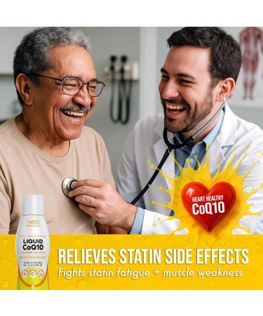 MBS Biotechnology Liquid CoQ10 120mg of Bioavailable Ubiquinone for Superior Absorption. Support Heart Bone and Skin Health with a Natural Antioxidant. 35 Servings in a Convenient 17 oz Bottle. - Buy Online on GoSupps.com