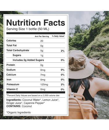 KOR Shots Ginger Cayenne Energy Boost Shot - 12 Pack x 1.7 Fl Oz - USDA Organic Wellness Shot - Buy Online on GoSupps.com