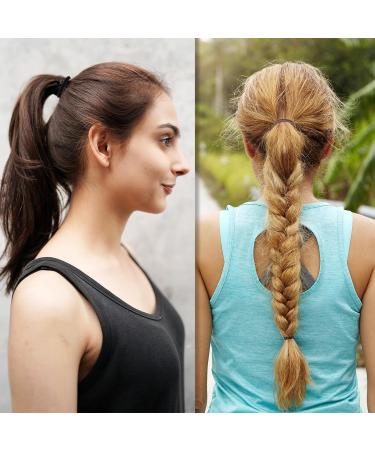 Telooco 120 Pieces of Hair Bands 3mm Soft Hair Bobbles for Women Elastic Strong Ponytail Holders for Thick Hair Hair Ties No Damage for Men Women and Children (Multi-Colors) - Buy Online on GoSupps.com