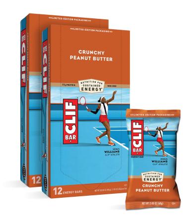 CLIF ENERGY BAR - Crunchy Peanut Butter - 2.4 oz, 12 Count (Pack of 2)