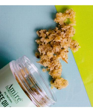Amire Tea Tree Oil Exfoliating Body & Foot Scrub - Dead Sea Salt Acne & Dandruff Relief Moisturizing Argan Oil & Shea Butter - International Shipping - Buy Online on GoSupps.com