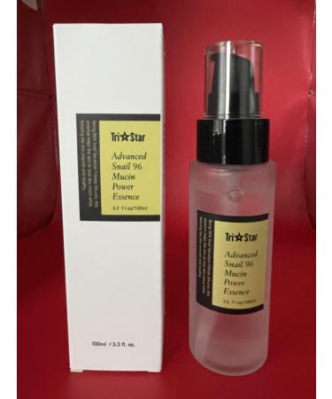 Tristar Snail Mucin 96% Power Repairing Essence 3.3 Fl. Oz 100ml Hydrating Serum for Face with Snail Secretion Filtrate for Dull Skin and Fine Lines Keeps Skin Smooth and Healthy