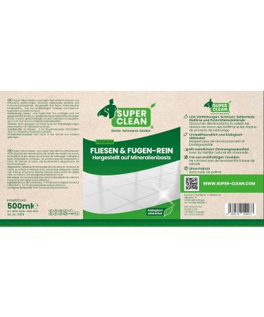 Super Clean Tile & Joint Cleaner 500ml | Eco-Friendly Solution for All Tile Types - Buy Online on GoSupps.com