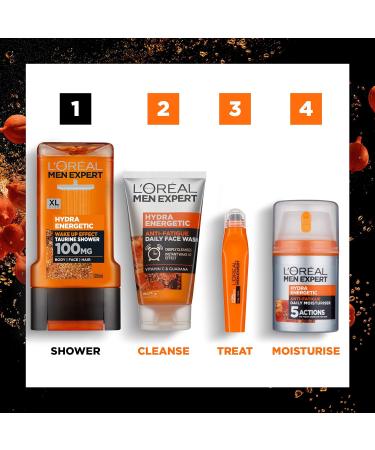 L'Or al Men Expert Hydra Energetic Shower Gel for Men 300 ml Pack of 12 Bulk Buy 300 ml (Pack of 12) - Buy Online on GoSupps.com