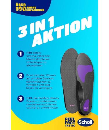 Scholl In-Balance Orthopedic Insoles for Plantar Fasciitis Relief | Immediate Pain Relief for Heels & Feet | Size 37-39.5 | International Shipping Available - Buy Online on GoSupps.com