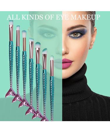 NIZIYI Mermaid Makeup Brush Set - 11 PCS Beauty Kit for Eyes, Face, and Brows - Buy Online on GoSupps.com