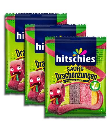 LNEE Hitschies Sour Dragon Tongues 3-Pack - 3 x 125g