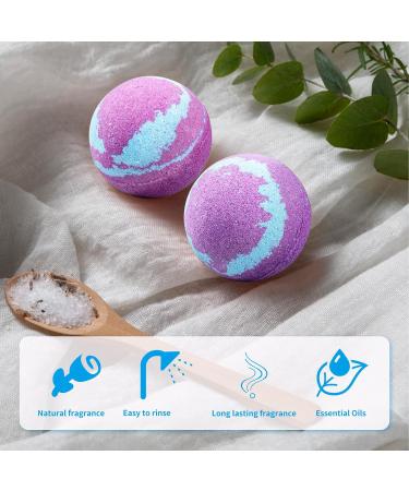 Organic Bath Bombs Gift Set - Handmade with Essential Oils for Bubble and Spa Bath - Perfect for Kids, Women, Men - Vegan and Natural (12Pcs) - Buy Online on GoSupps.com