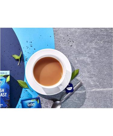Tetley English Breakfast | 100 String & Tag Tea Bags | 2x100 Pack - Buy Online on GoSupps.com