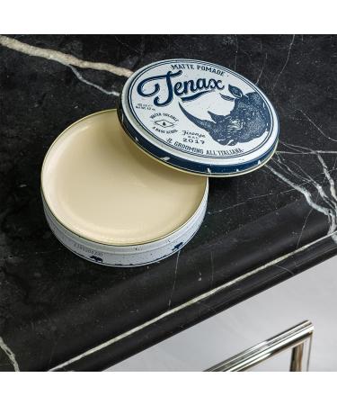 Tenax Total Hold Hair Pomade 125ml - Water-Based Super Firm Hold & Extra Shine Wax for Men - Ideal for Dry or Damp Hair - Unscented 125g (Pack of 1) - Buy Online on GoSupps.com