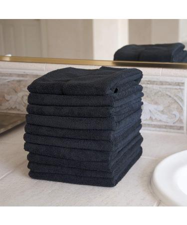 Eurow Microfiber Salon Towel  16 by 29 Inches  Black  Pack of 10 - Buy Online on GoSupps.com