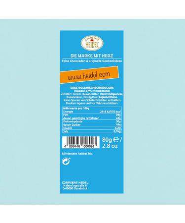 Buy Heidel Thanks Whole Milk Chocolate Tefel 2x80g | 16 Mini Boards | Perfect Gift for Thanksgiving - Buy Online on GoSupps.com