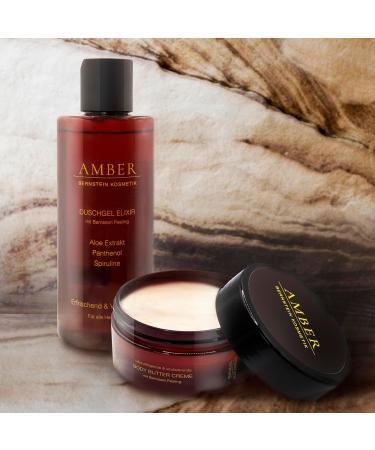 Amber Shower Gel Elixir with Amber Exfoliation Aloe Extract Panthenol and Spirulina 250 ml Refreshing and Revitalising for All Skin Types - Buy Online on GoSupps.com