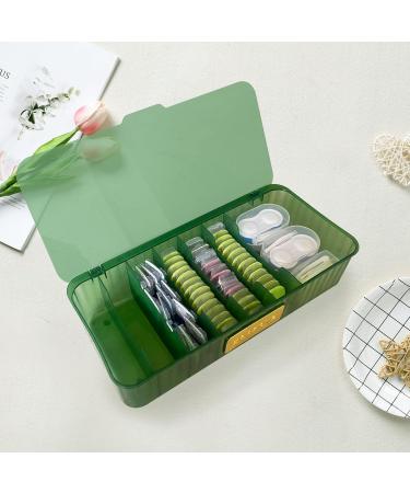 Storage Organizer for Colored Contact Lenses - Clear Travel Case for All Brands - Multifunctional Daily Use (Green - Buy Online on GoSupps.com