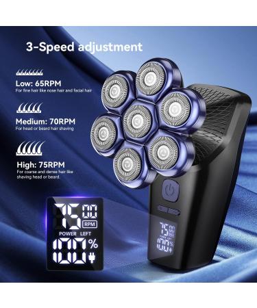 Bald Men's Head Shaver - 7D Magnetic Floating Head, 3 Modes, IPX7 Waterproof, USB Rechargeable Grooming Kit - Buy Online on GoSupps.com